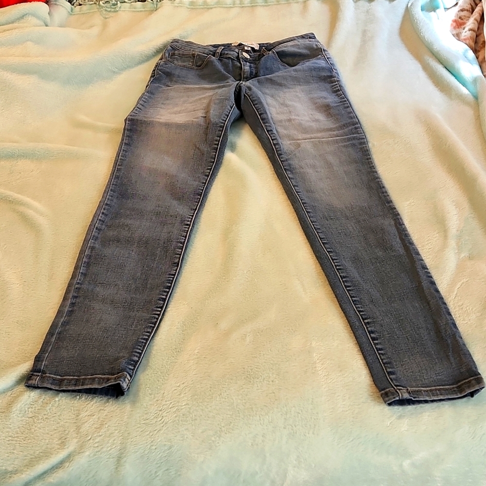 Ashley Mason skinny stretch size 30 long blue jeans, washed, never worn.